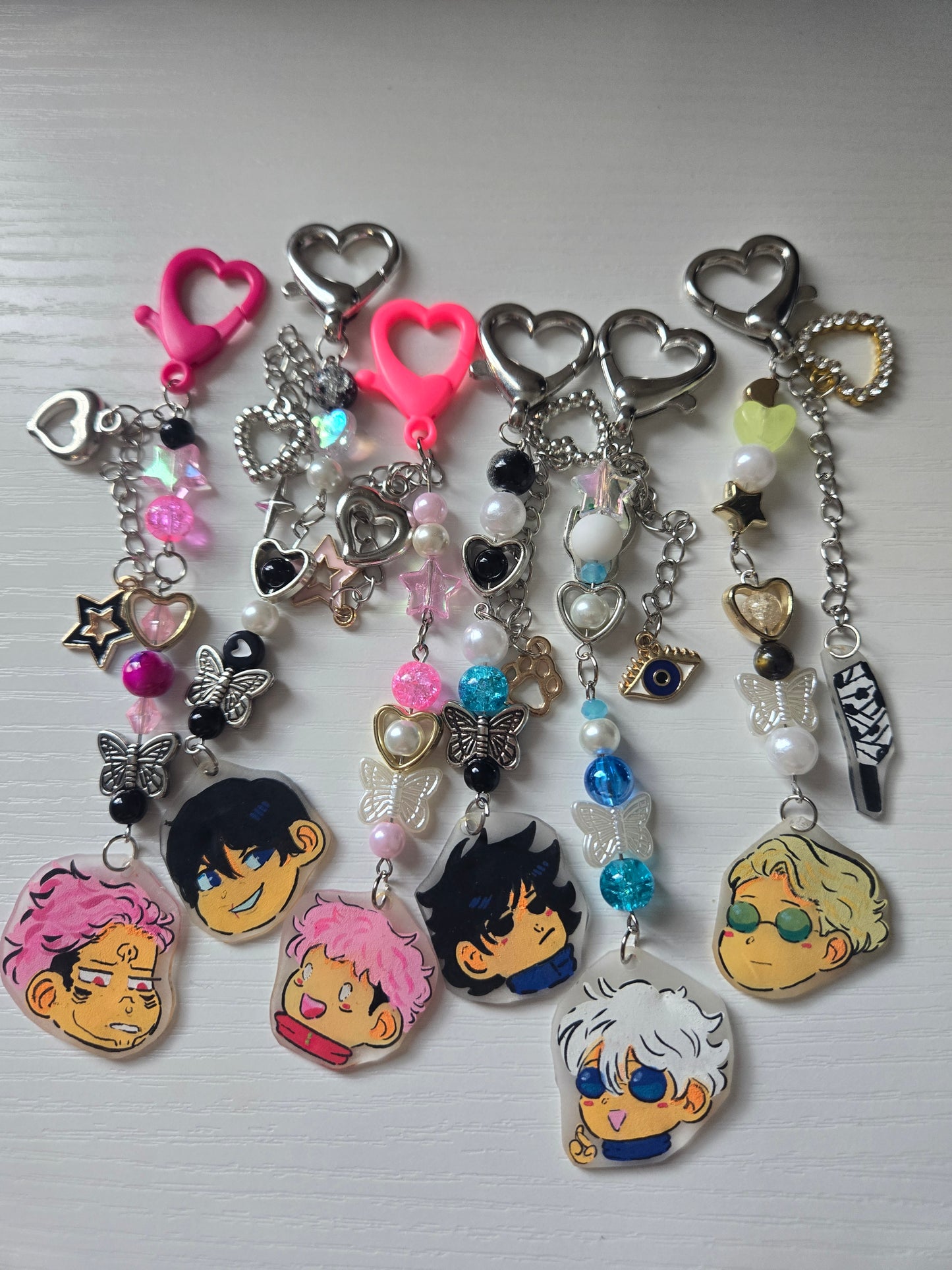 Jujustu Kaisen Keychains- Anime Themed Keychains- Handmade