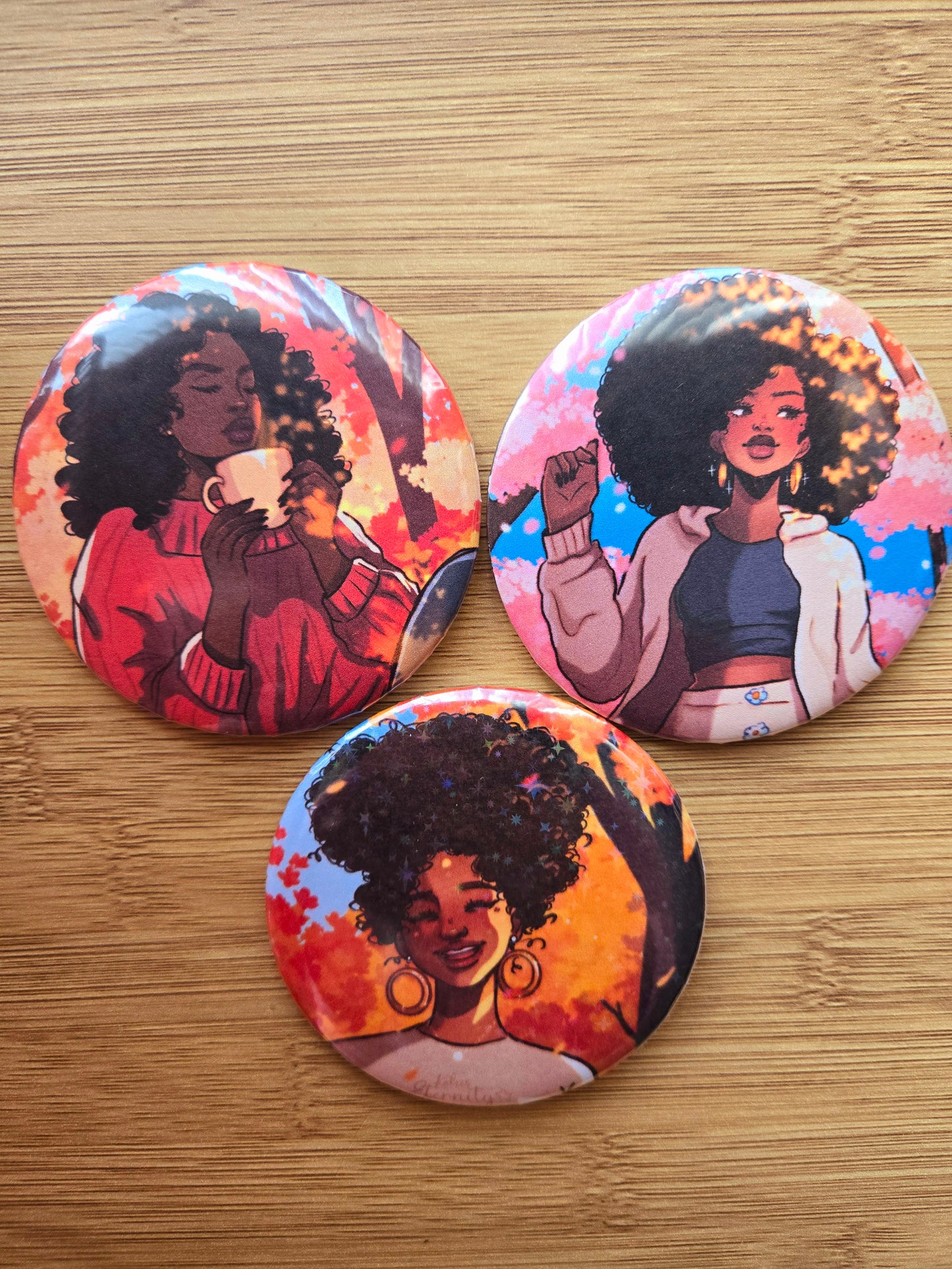 Button Sets (3 INCH) - Cute Art KaleesEternity
