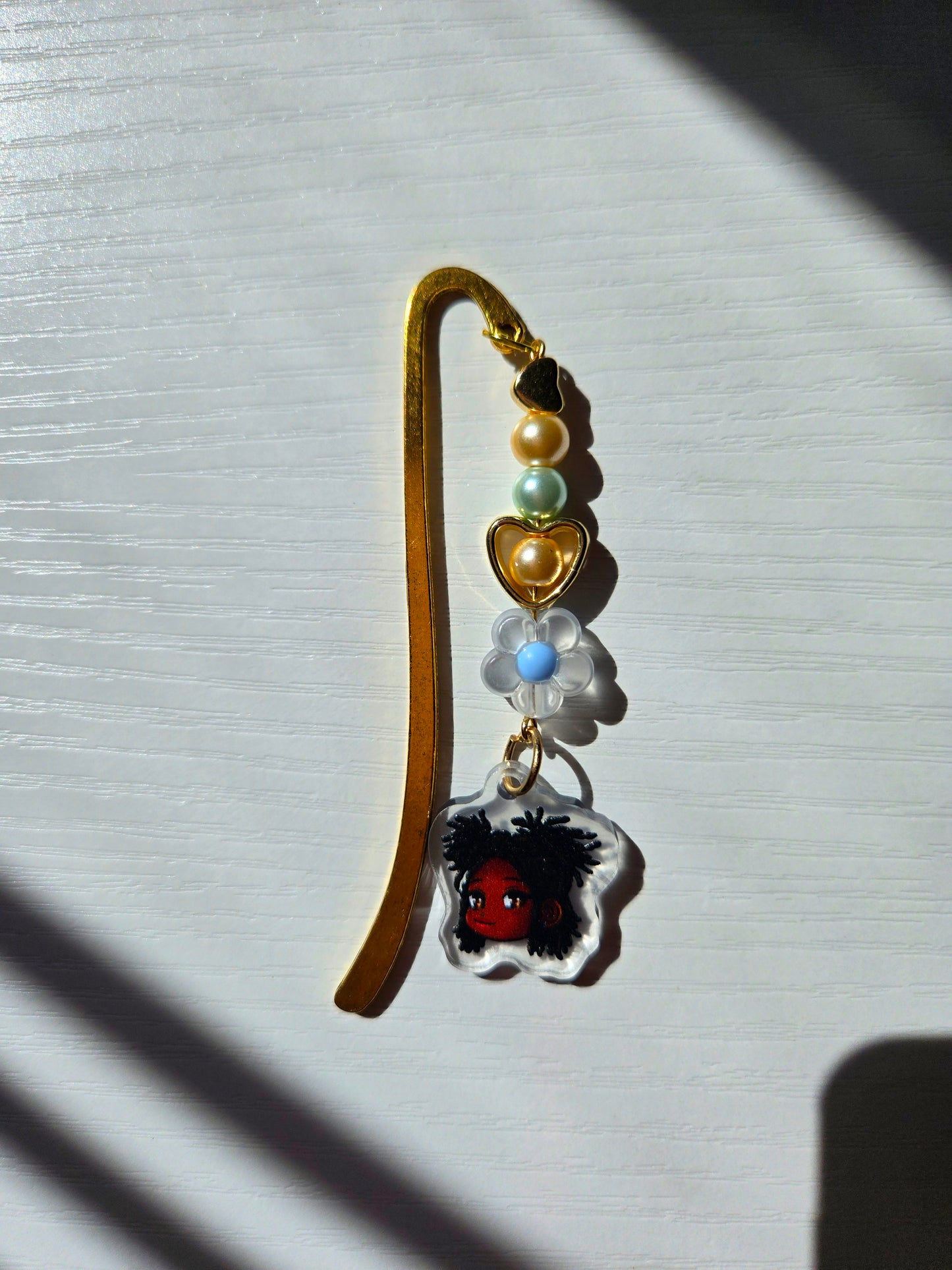 Pretty Girl Bookmark Charms/ Beaded Bookmarks