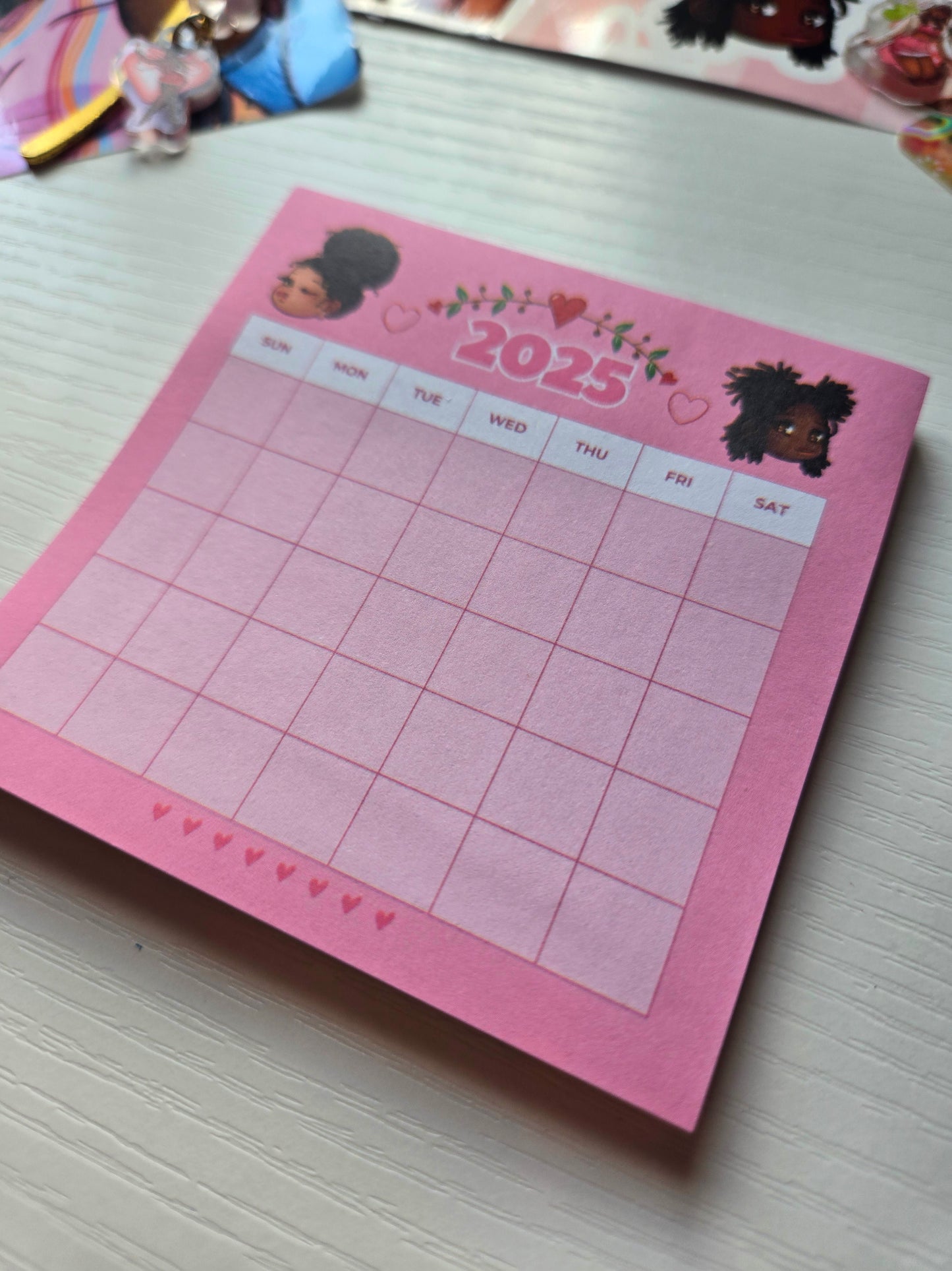 Pretty Girl Sticky Notes/ Notepad