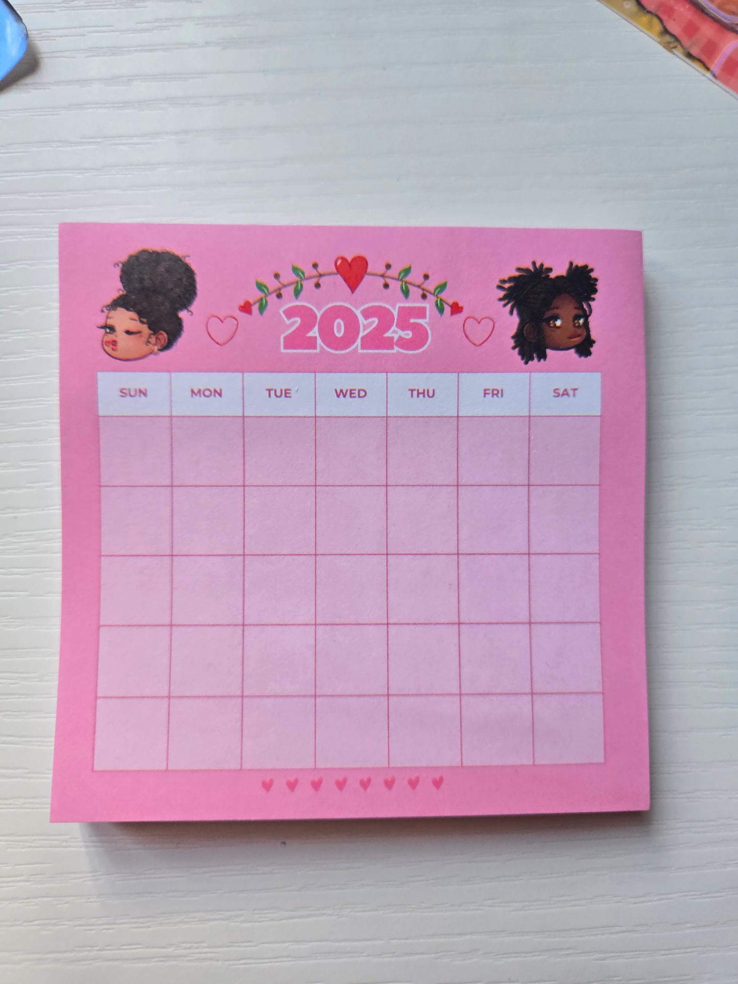 Pretty Girl Sticky Notes/ Notepad