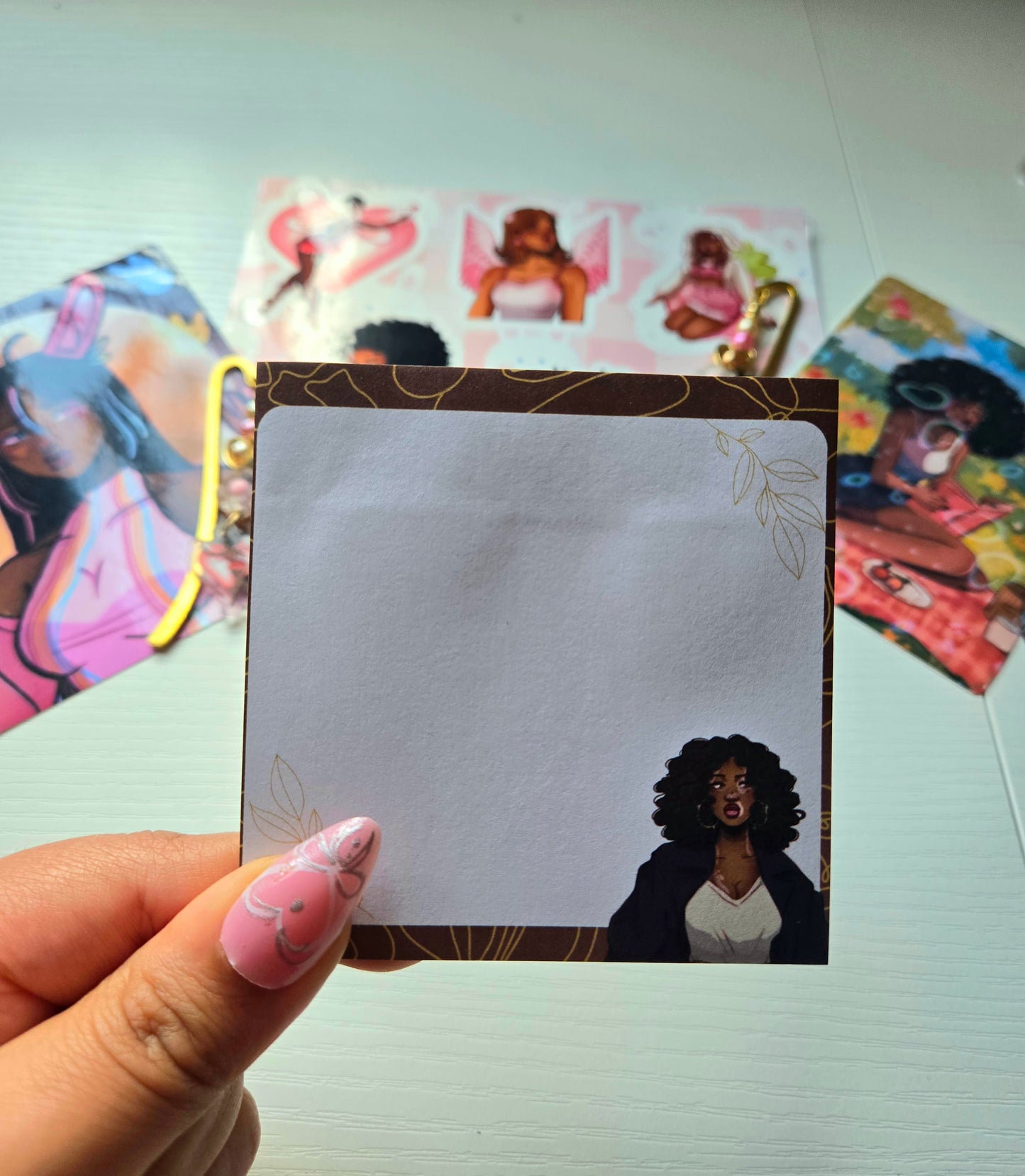 Brown Girl Sticky Notes/ Notepads