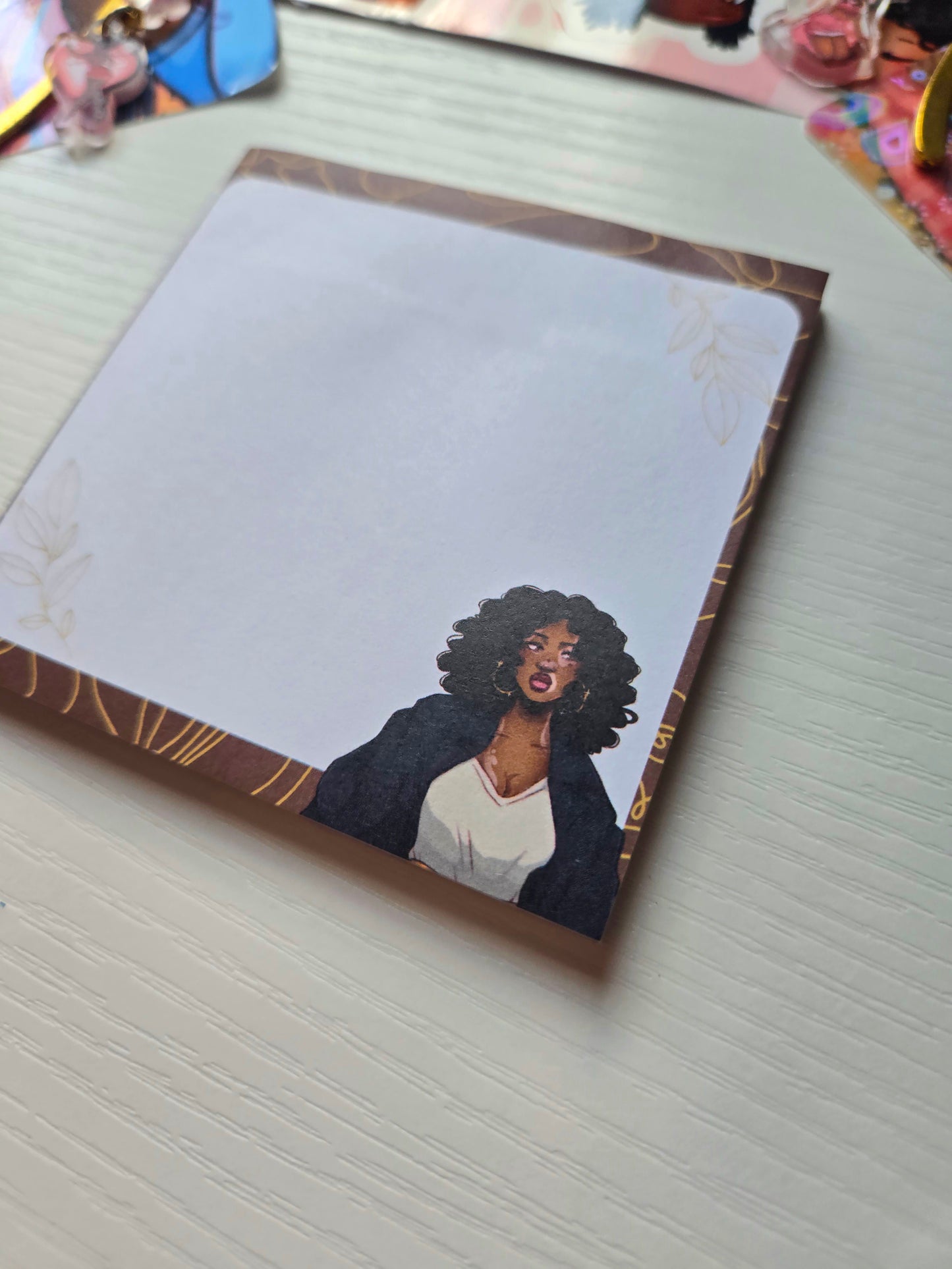 Brown Girl Sticky Notes/ Notepads