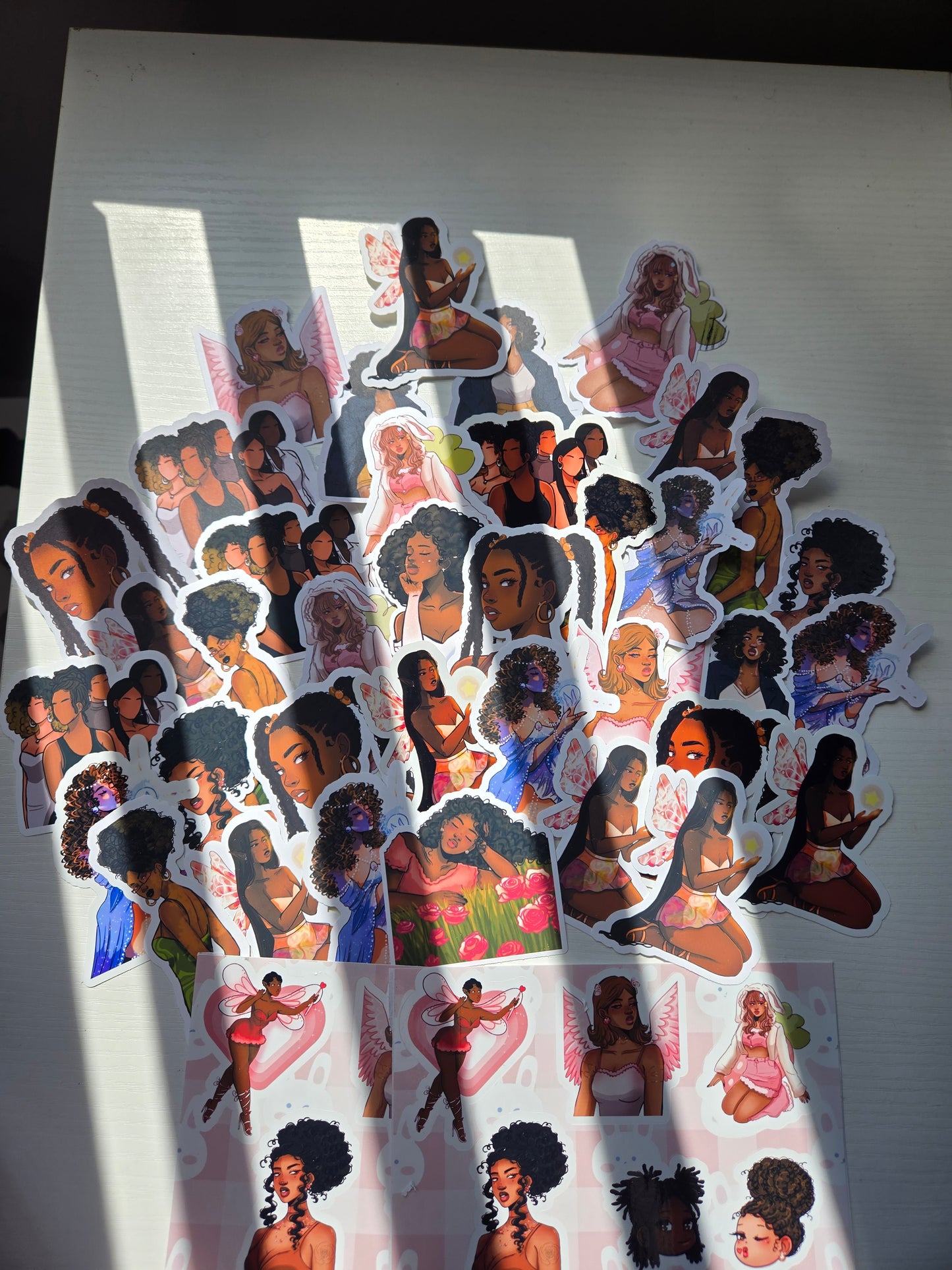 Black Girl Stickers- Stickers for Journaling, Decorating and More