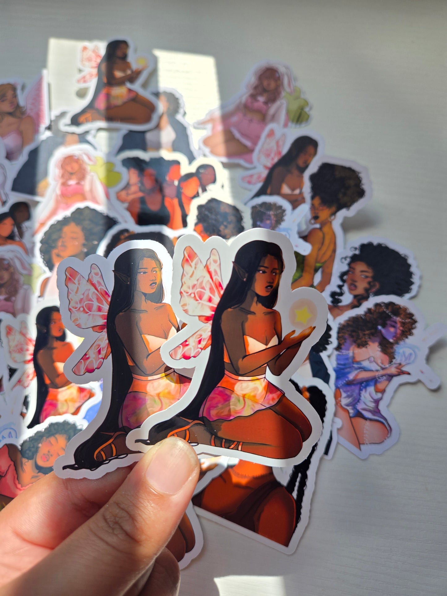 Black Girl Stickers- Stickers for Journaling, Decorating and More