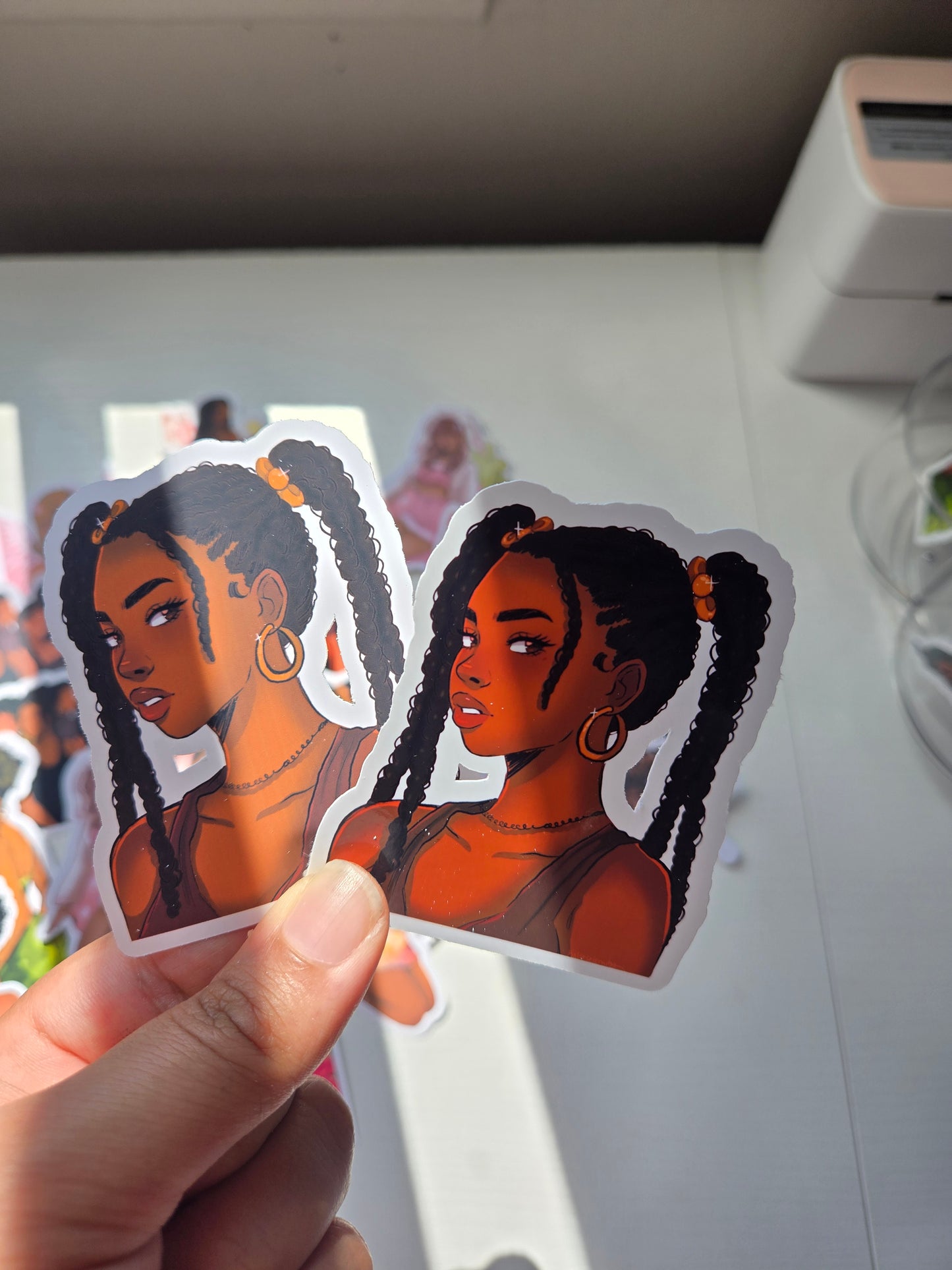 Black Girl Stickers- Stickers for Journaling, Decorating and More