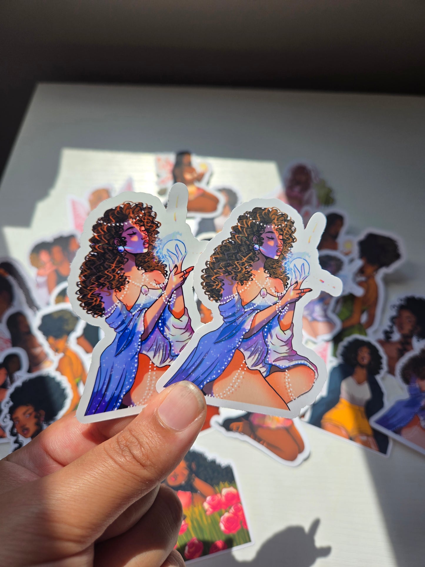 Black Girl Stickers- Stickers for Journaling, Decorating and More