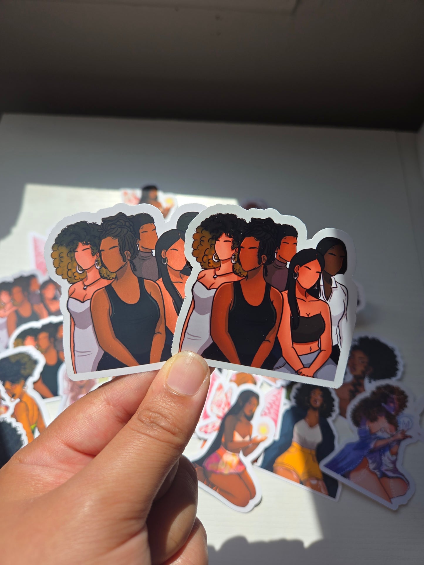 Black Girl Stickers- Stickers for Journaling, Decorating and More