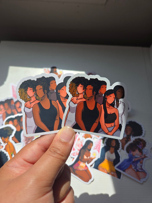 Black Girl Stickers- Stickers for Journaling, Decorating and More