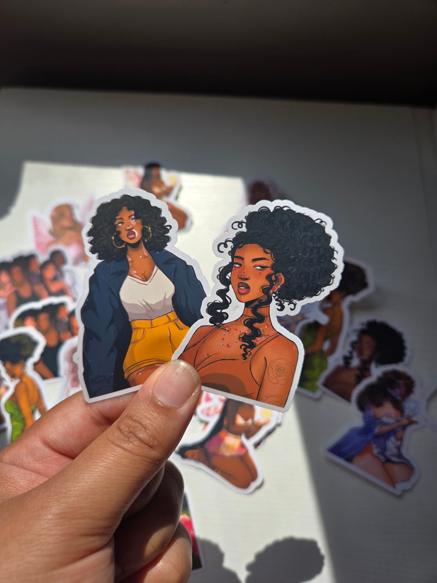 Black Girl Stickers- Stickers for Journaling, Decorating and More