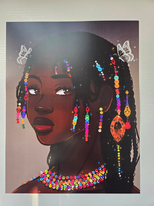 Diamonds and Pearls- Art Print