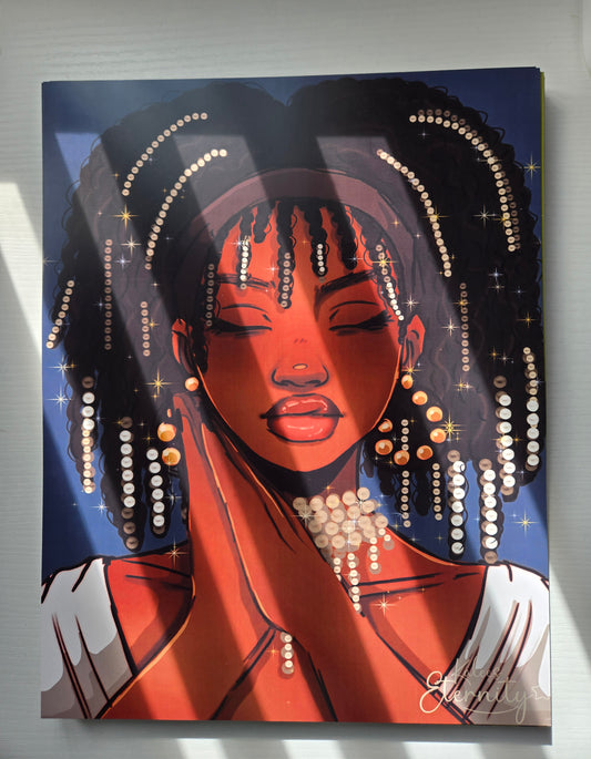 Sleepy Pearls- Art Print