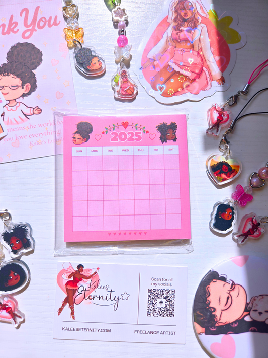 Pretty Girl Sticky Notes/ Notepad