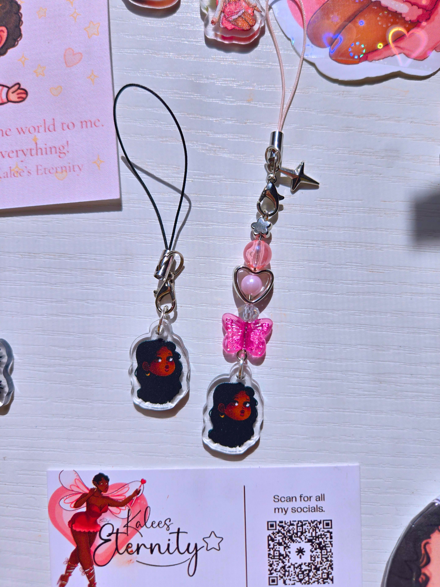 Pretty Girl Phone Charms- Acrylic Charms