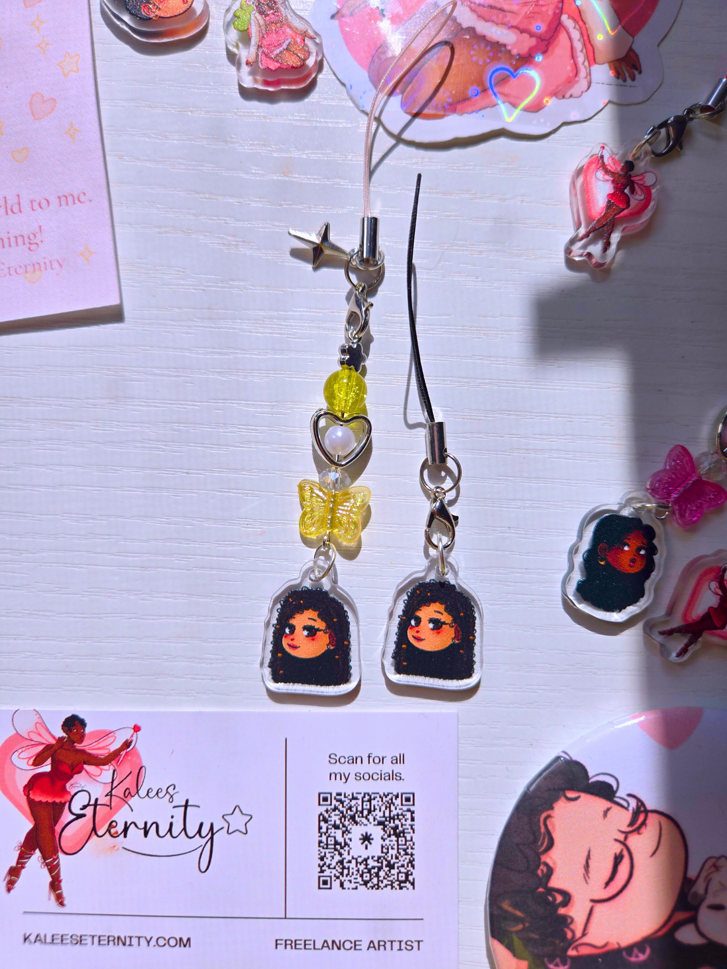 Pretty Girl Phone Charms- Acrylic Charms