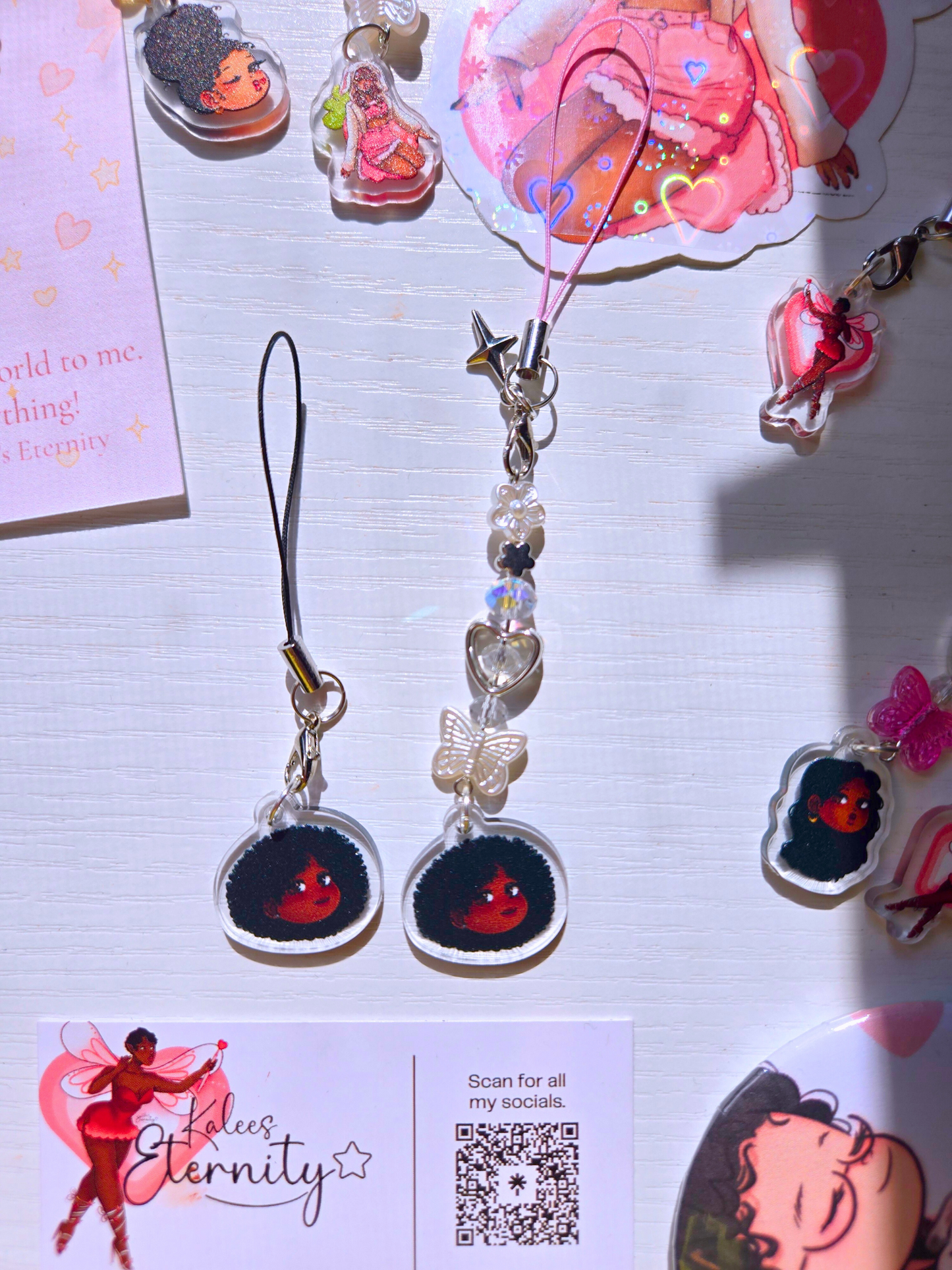 Pretty Girl Phone Charms- Acrylic Charms