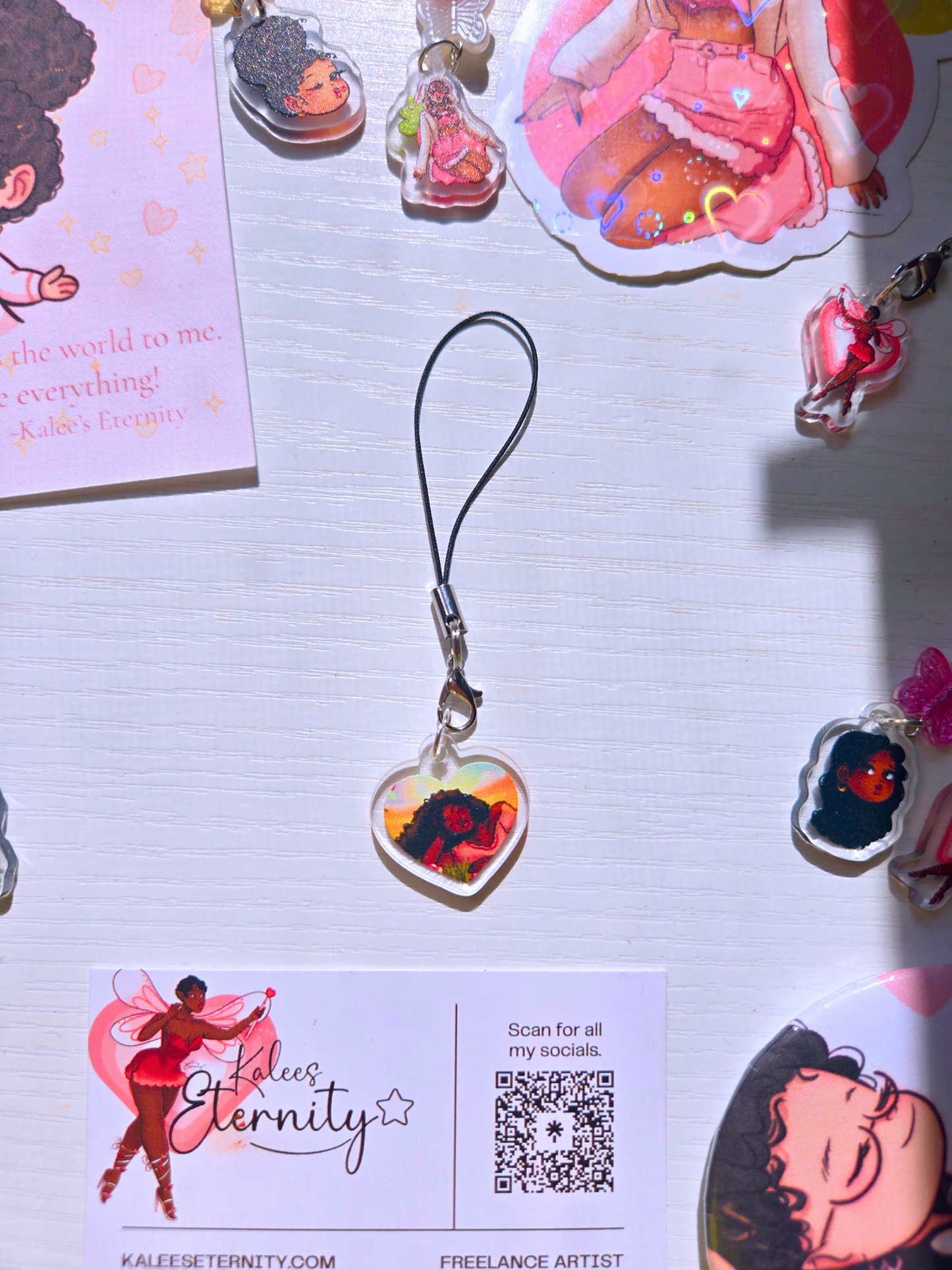 Pretty Girl Phone Charms- Acrylic Charms