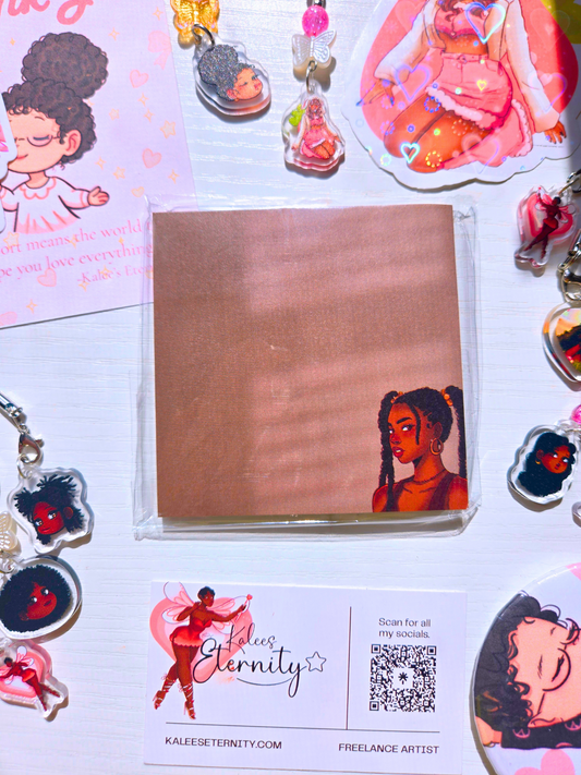 Brown Window Sticky Note/ Notepad