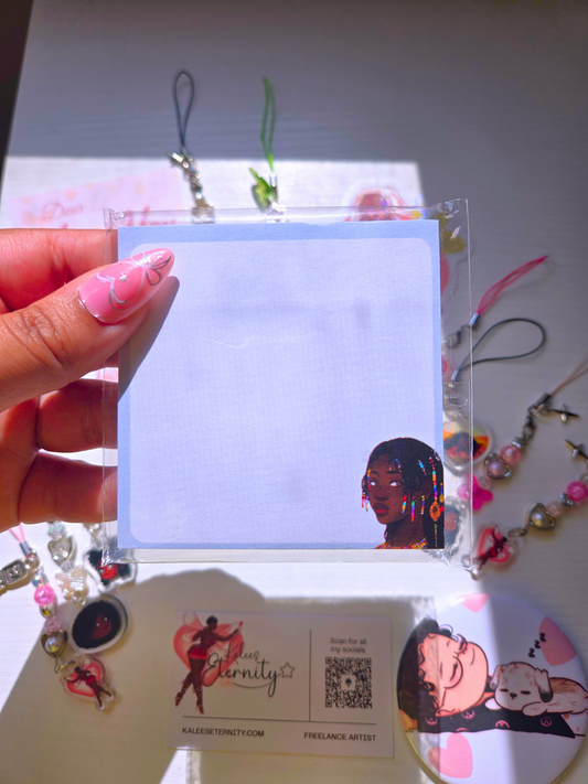 Diamond and Pearls Sticky Note/ Notepad