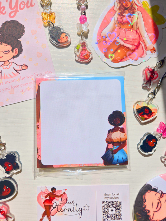 Cherry Blossom in the Wind Sticky Notes/Notepad