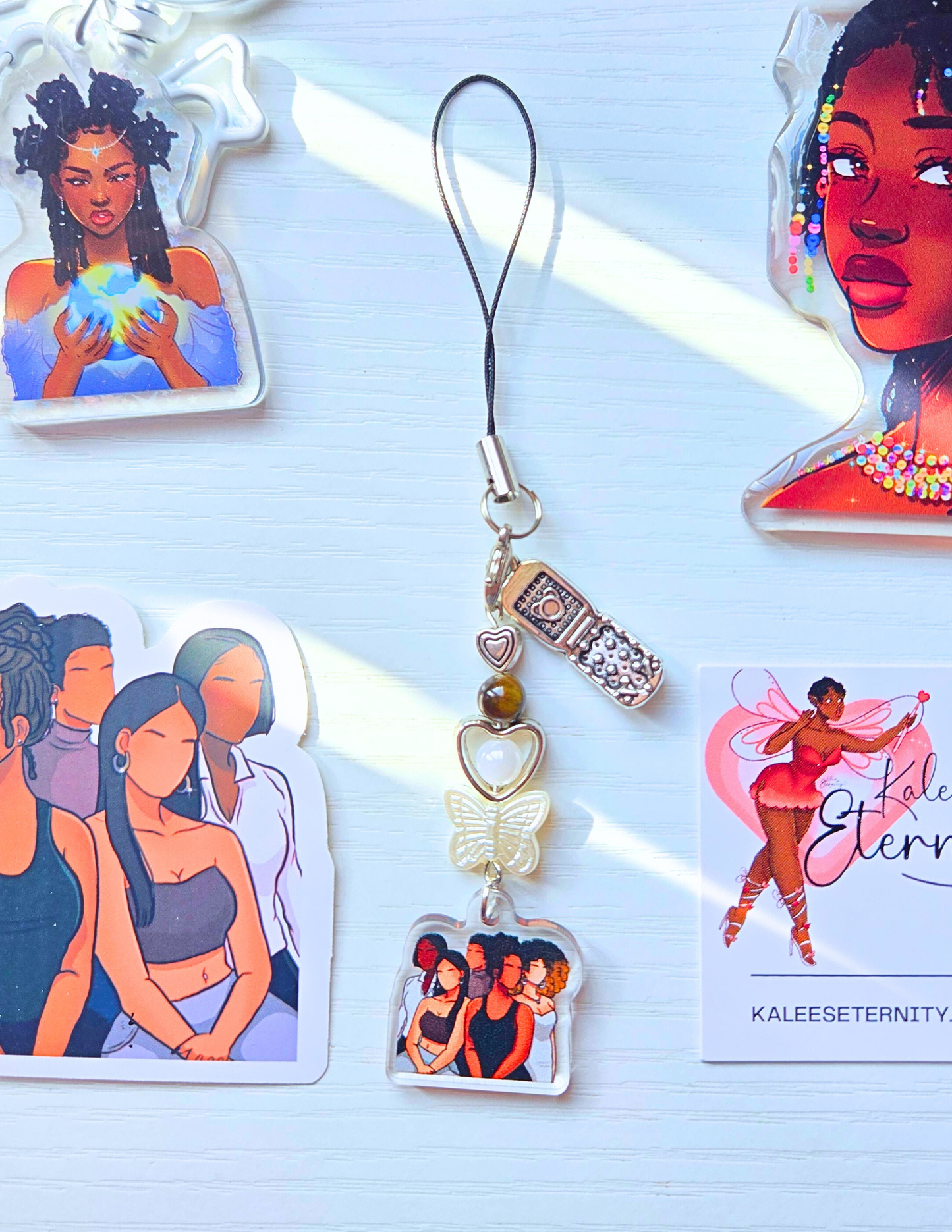 Pretty Girl Phone Charms- Acrylic Charms