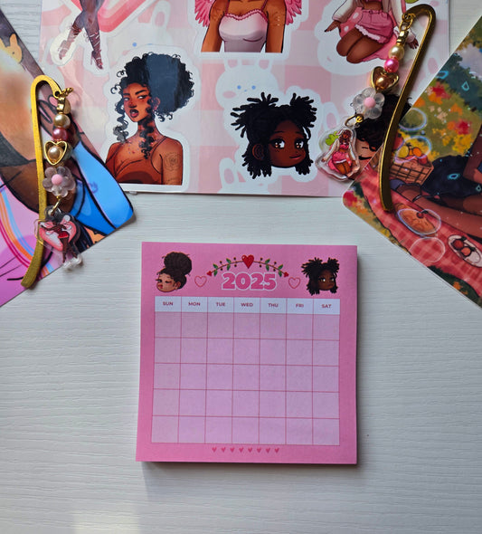 Pretty Girl Sticky Notes/ Notepad