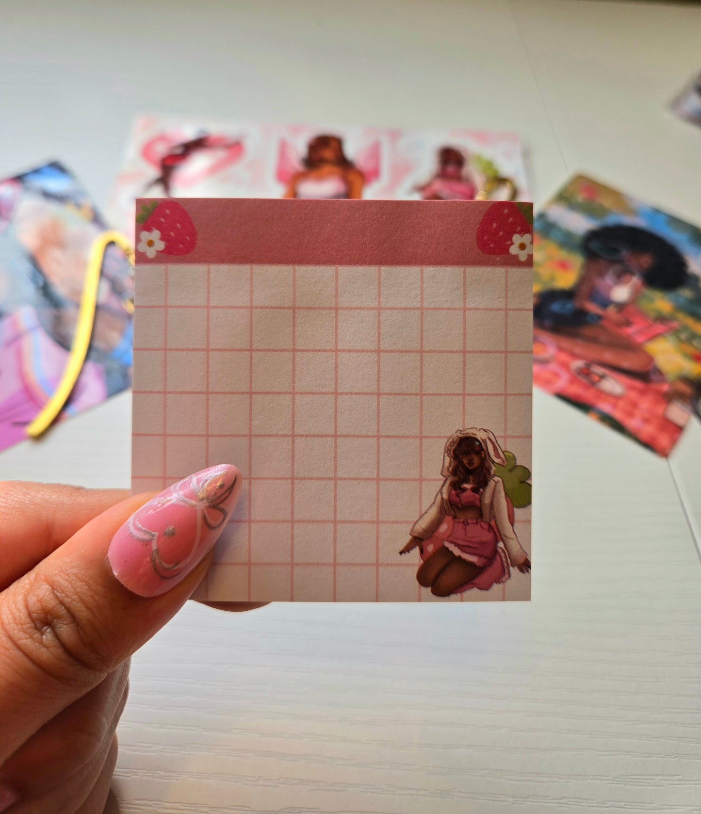 Strawberry Sweetness Sticky Note/ Notepad