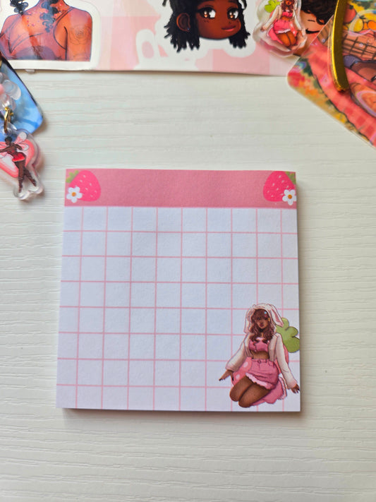 Strawberry Sweetness Sticky Note/ Notepad