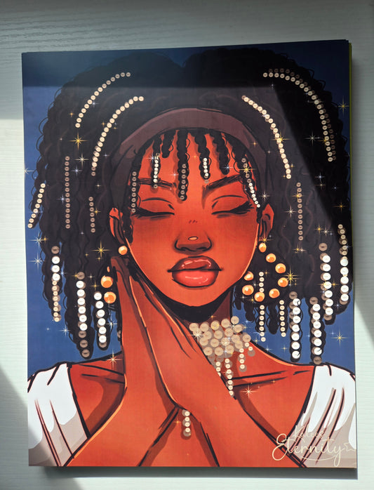 Sleepy Pearls- Art Print