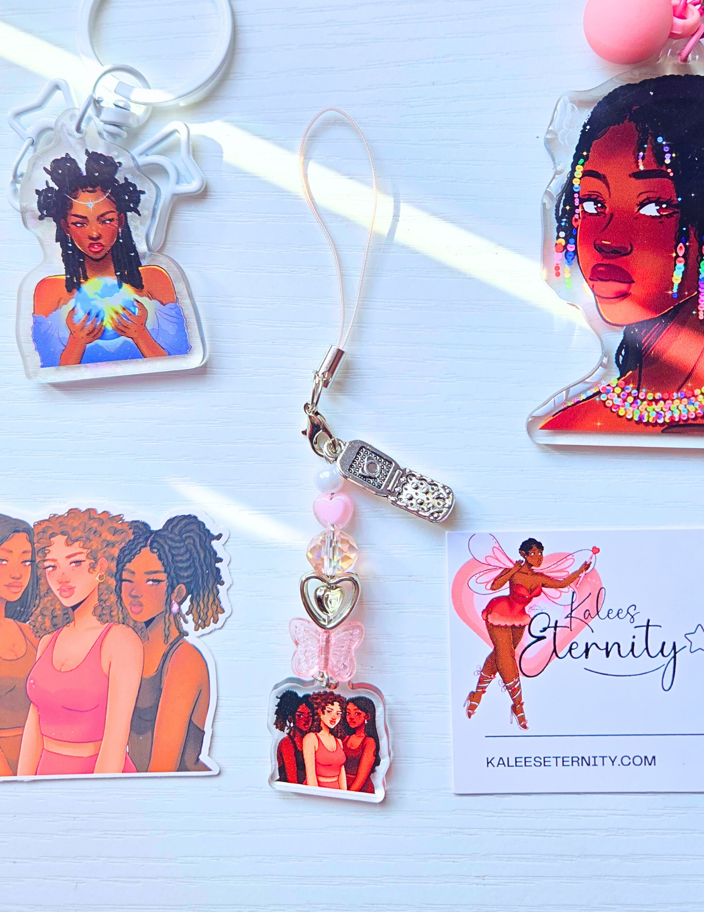 Pretty Girl Phone Charms- Acrylic Charms