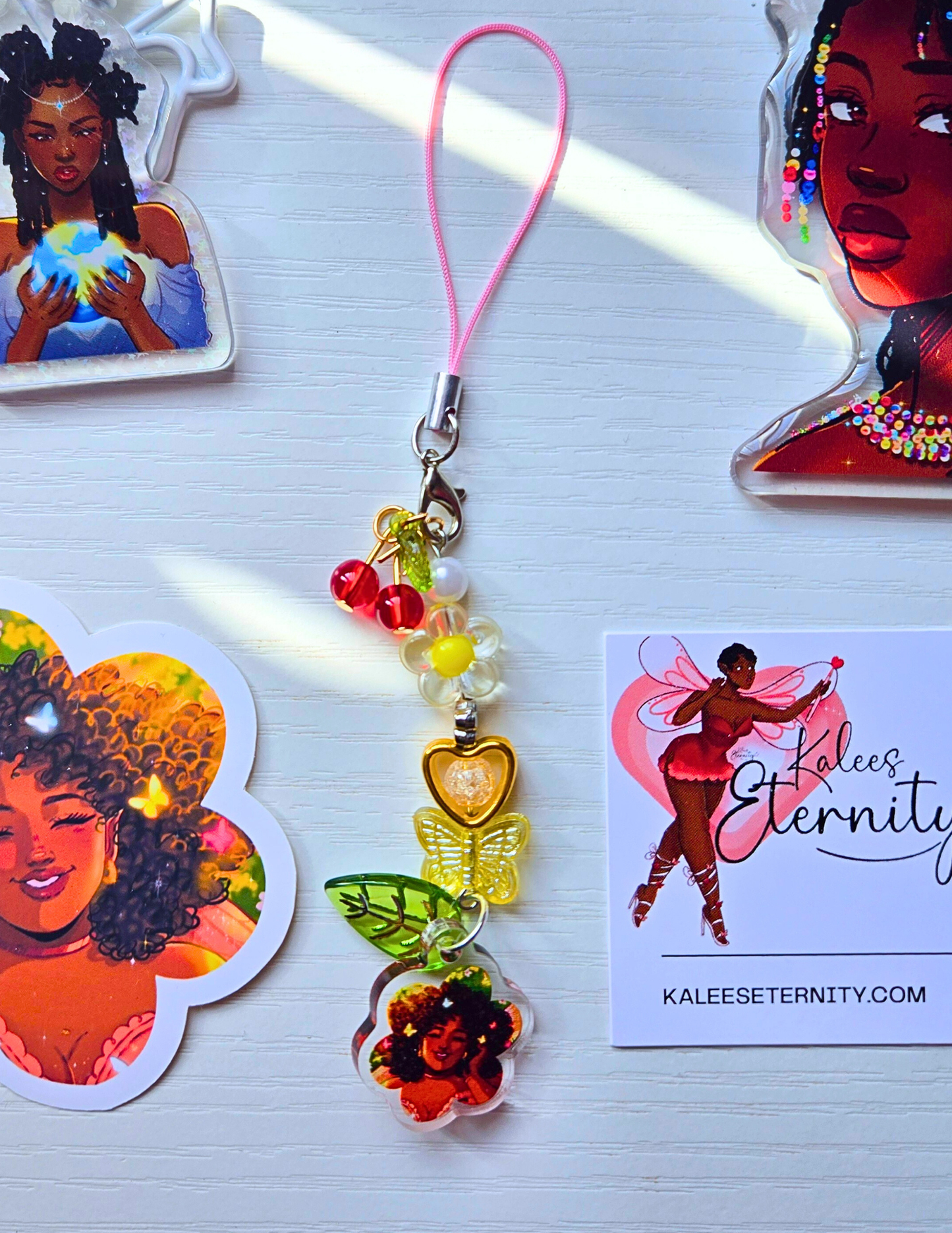 Pretty Girl Phone Charms- Acrylic Charms