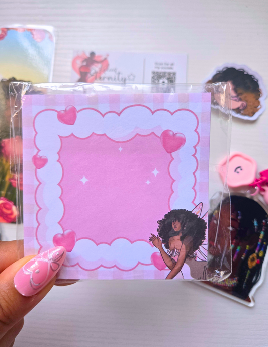 Cloudy Day Fairy- Sticky Note/Notepad