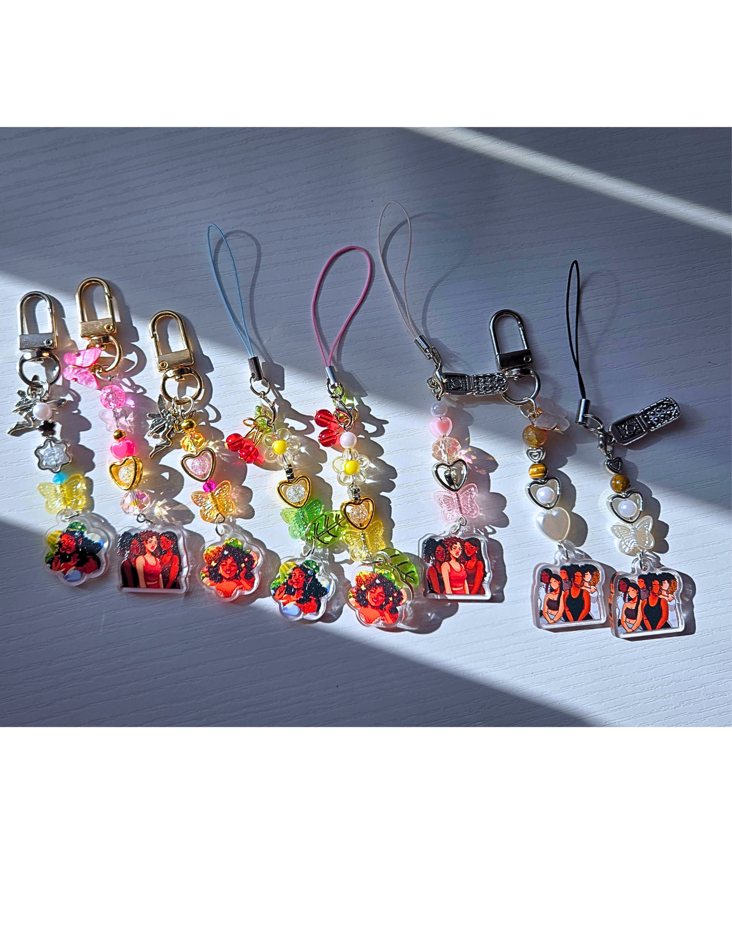 Pretty Girl Phone Charms- Acrylic Charms