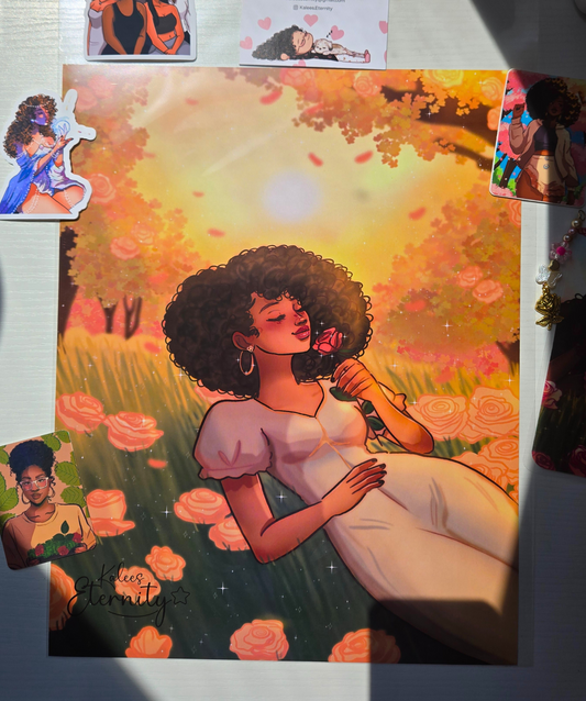 Stop and Smell the Roses- Art Print