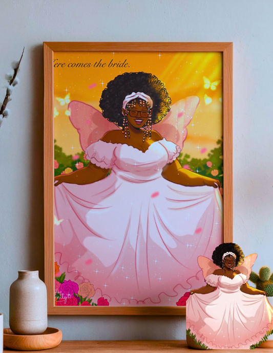 Here Comes the Bride- Art Print