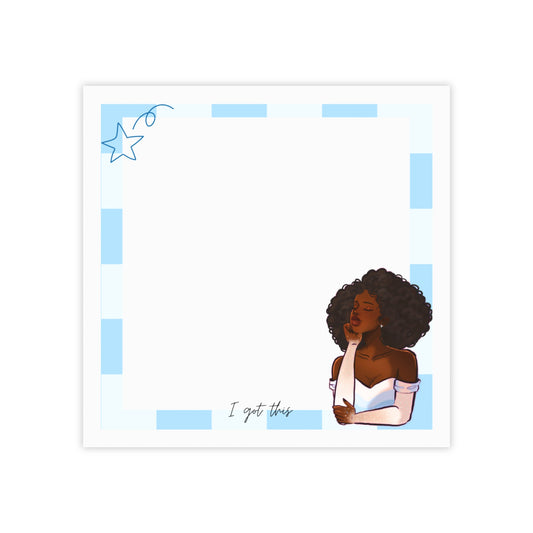 Note Pad - Pastel Blue 'I Got This' Black Girl Dreaming