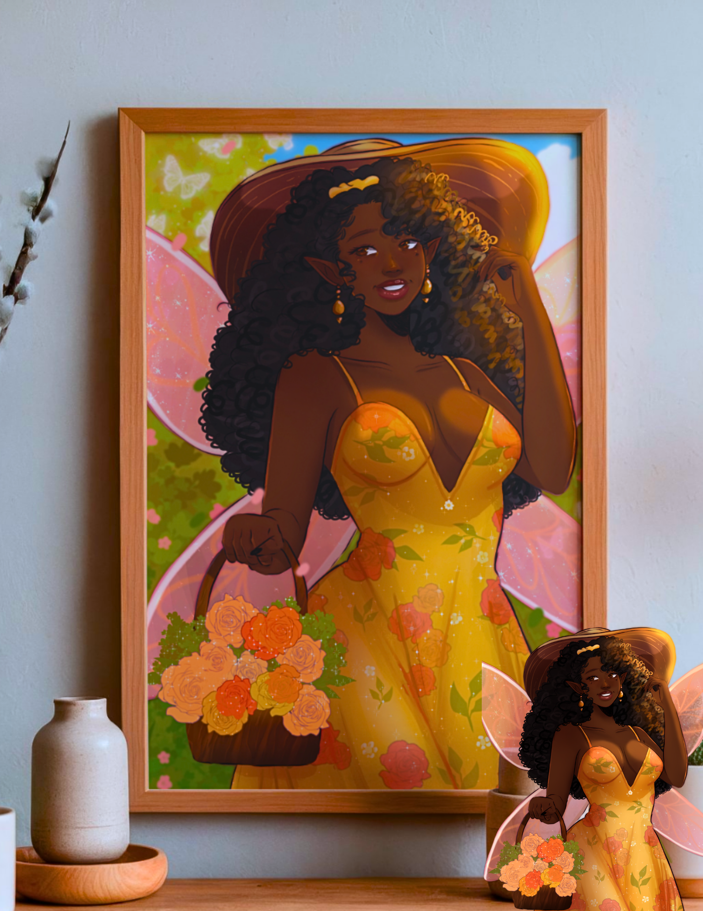 Sun Hat and Sunlight-Art Print