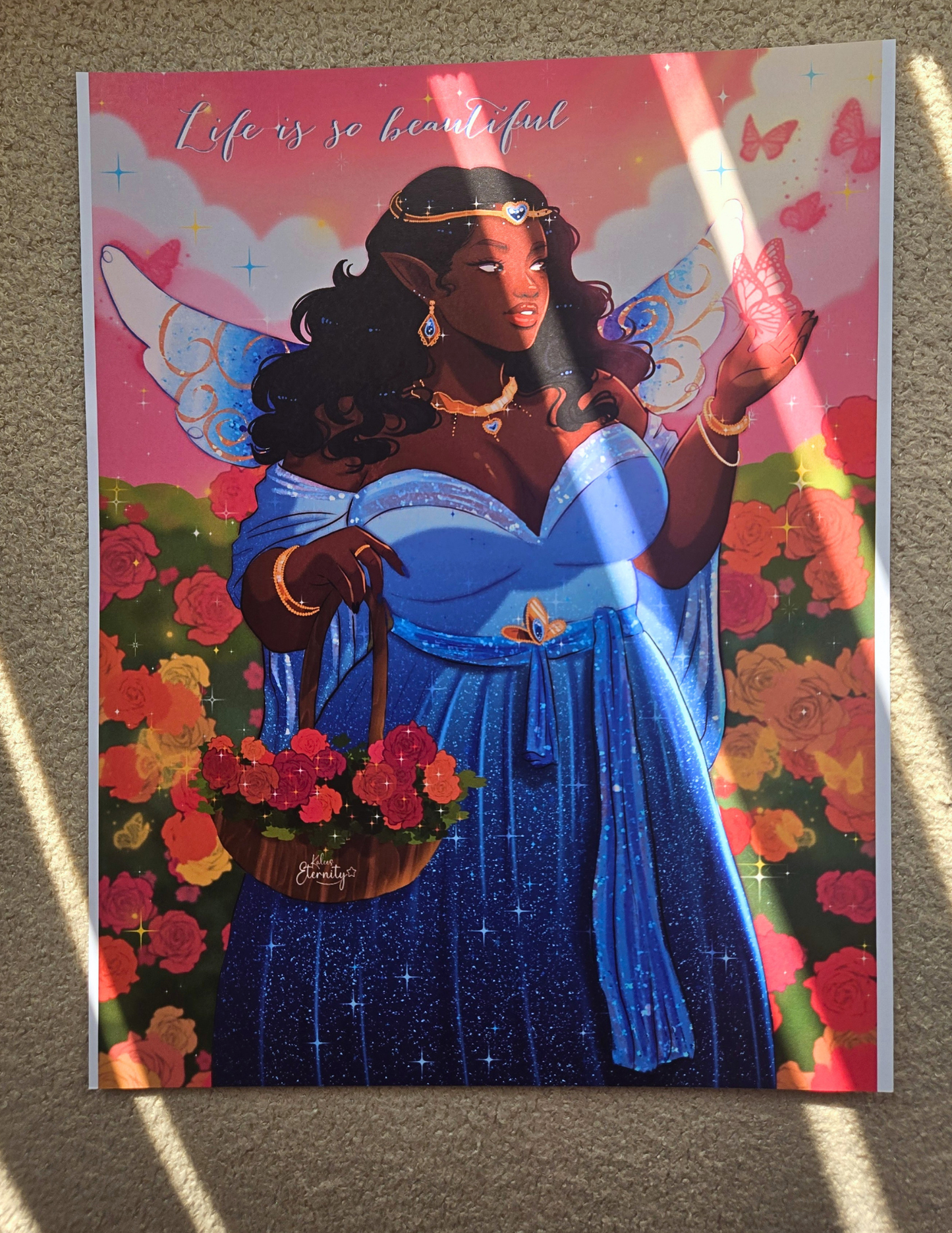 Butterflies and Me- Art Print